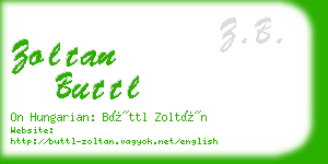zoltan buttl business card